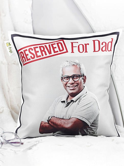 FNP Multicolor Polyester Reserved Cushion for Dad