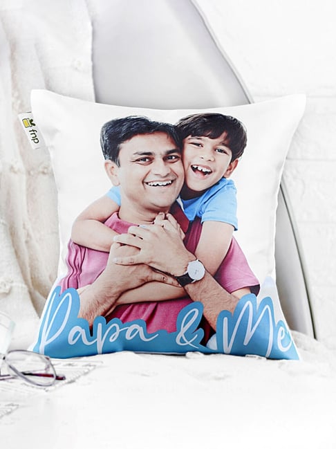 FNP Multicolor Polyester Personalised Photo Cushion for Him