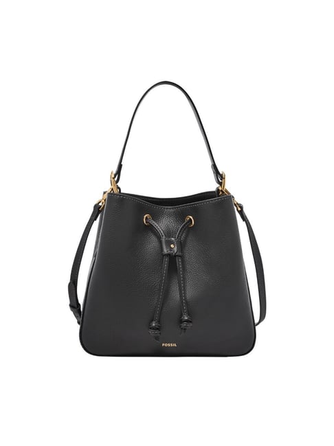 Fossil Black Tessa Medium Leather Bucket Bag-picture-29