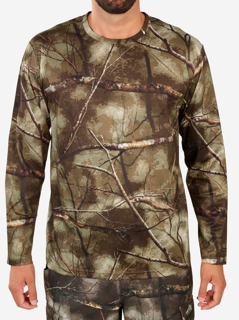 Solognac By Decathlon Camouflage Regular Fit Printed T-Shirt