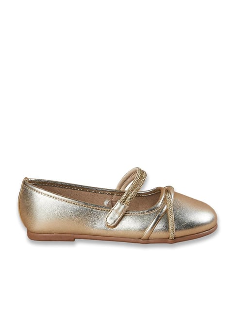 Fame Forever by Lifestyle Girls Gold Mary Jane Shoes