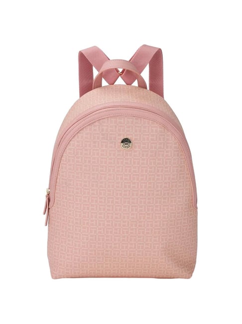 TOMMY HILFIGER Soothing Pink & Fawn Logo Backpack