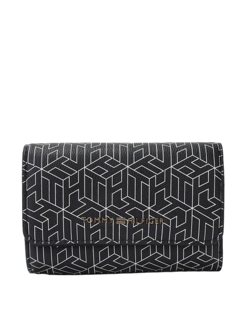 TOMMY HILFIGER Navy & White Greige Logo Tri-Fold Wallet-picture-21