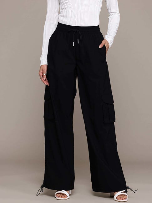 Label Ritu Kumar Black Fitted Trousers-picture-27