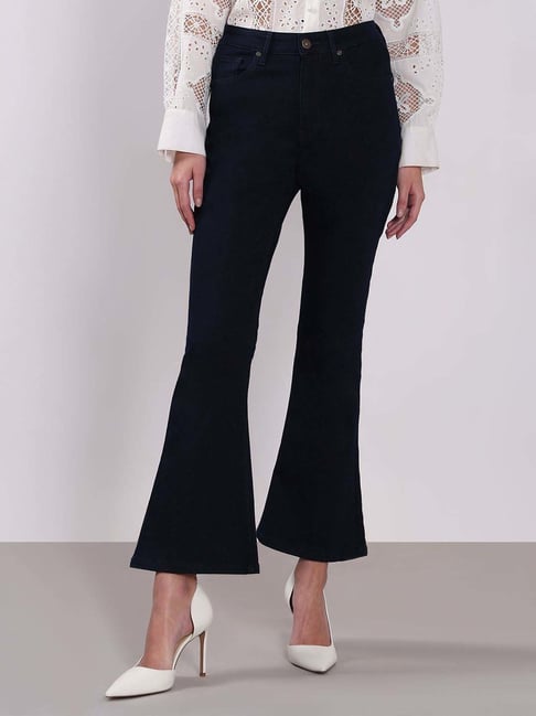 Vero Moda Blue Cotton Bootcut Jeans-picture-14