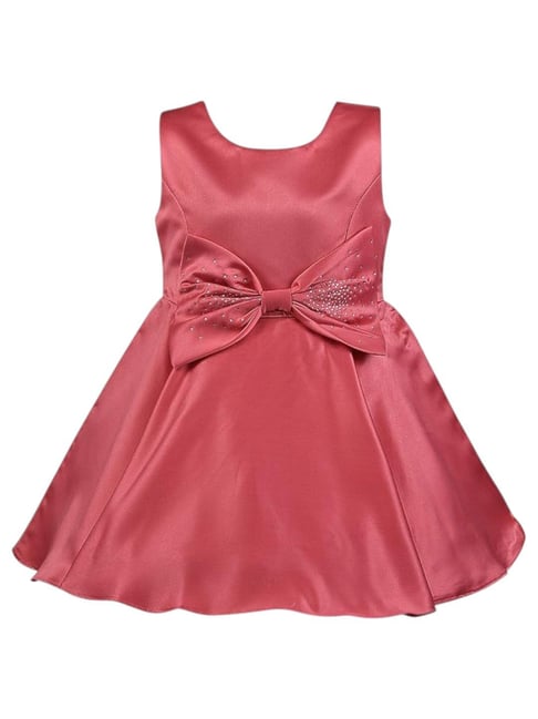 Wish Karo Girls Tomato Red Frock-picture-27