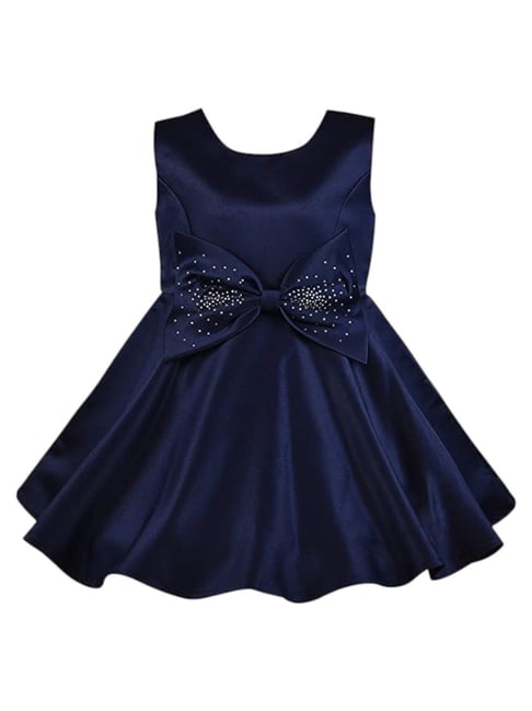 Wish Karo Girls Navy Blue Frock