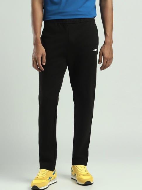 Reebok Black Regular Fit Solid Trackpants-picture-10