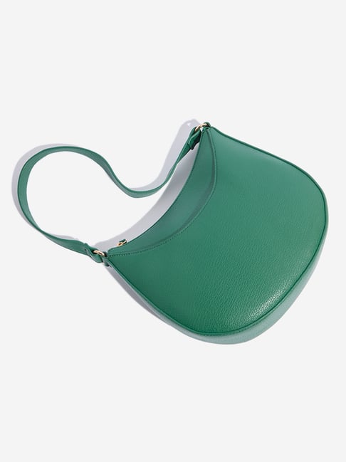 Westside Green Crescent Shoulder Bag