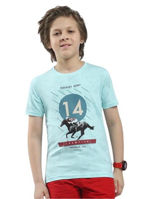 Monte Carlo Boys Blue Printed T-Shirt