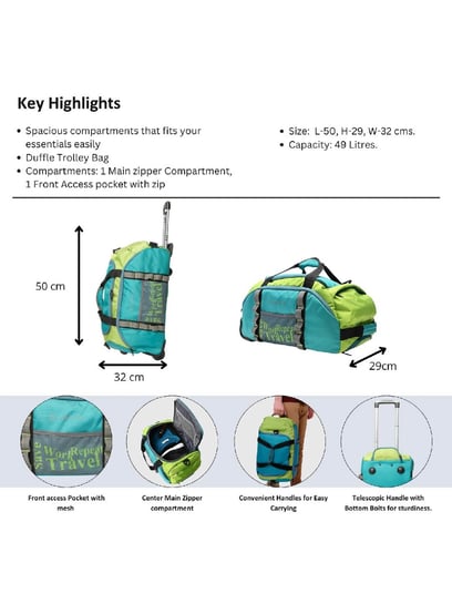 THE HOLISTIK Green Duffle Bag
