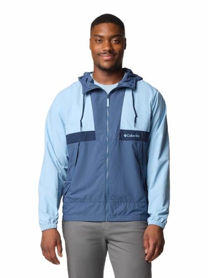 Columbia Mens Blue Omni-Shield Spire Valley Hooded Wind and Water