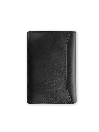 Arista Vault Black Medium Leather Passport Holder