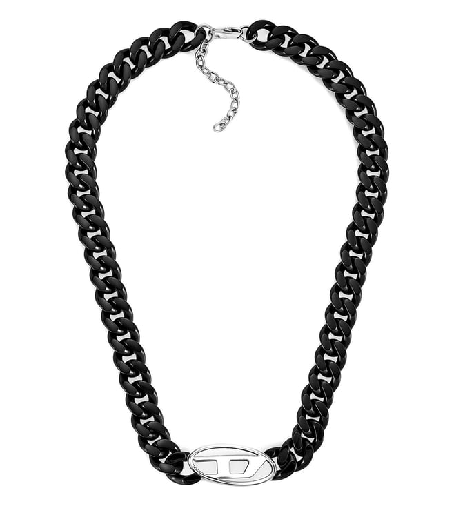 【DIESEL】Oval D Logo Chain Necklace Women's Oval D Logo Chain Necklace | Silver | Diesel