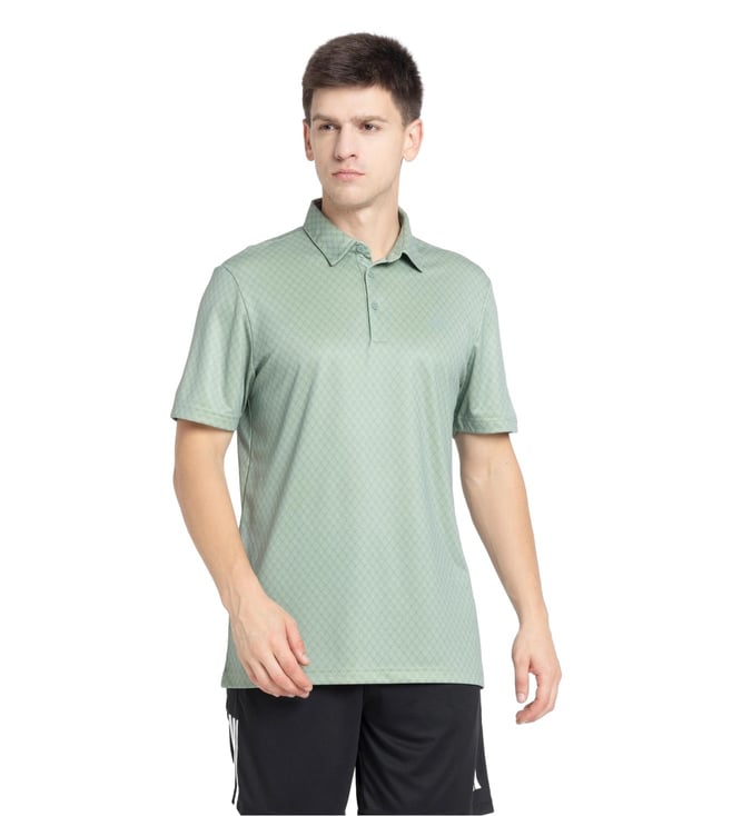 Buy ADIDAS Green CORE PRT Polo T-Shirt Online @ Tata CLiQ Luxury