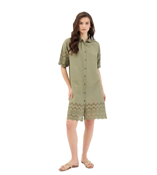 slim fit dress slacks Quzey Schiffli Dress main image 0