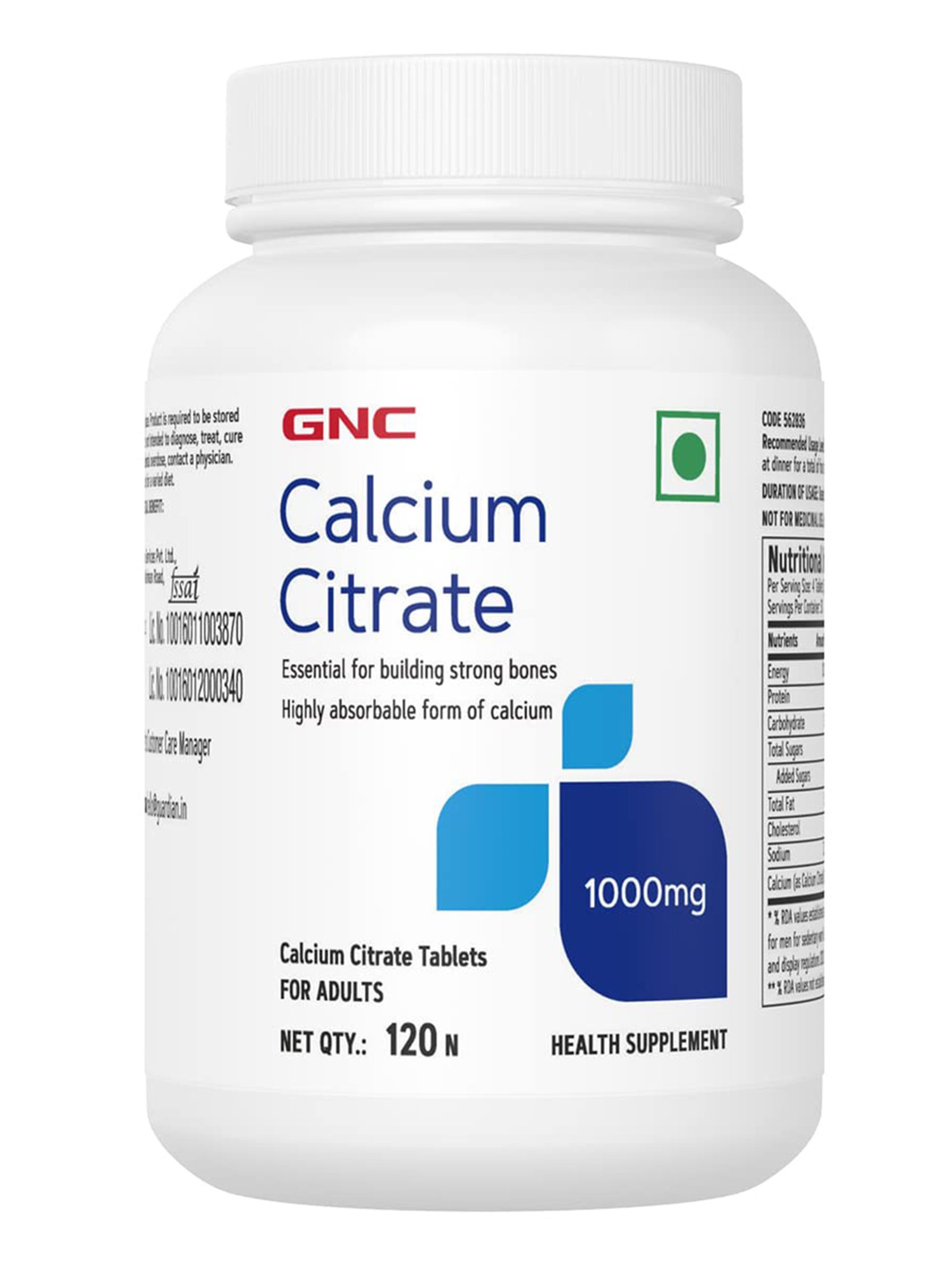 Gnc Calcium Citrate 1000mg