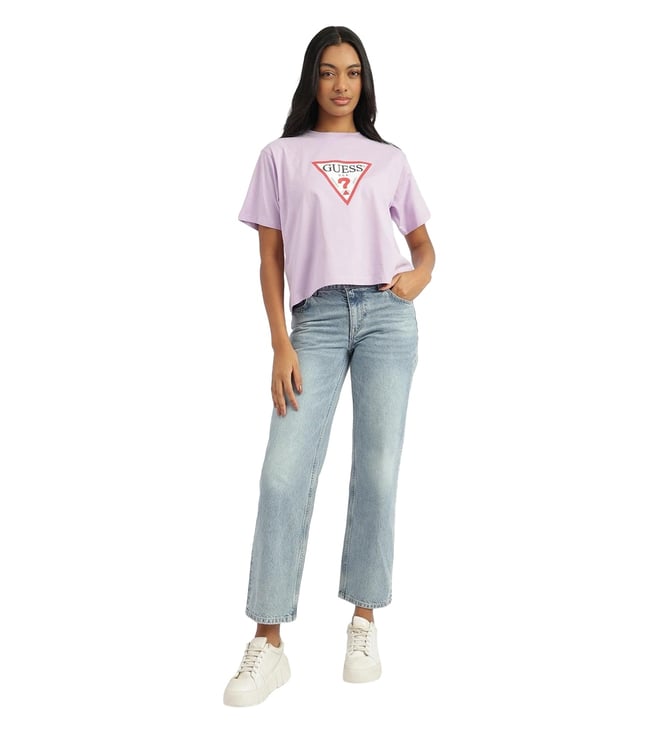 Guess Jeans Pink Cotton Women's T-Shirt
