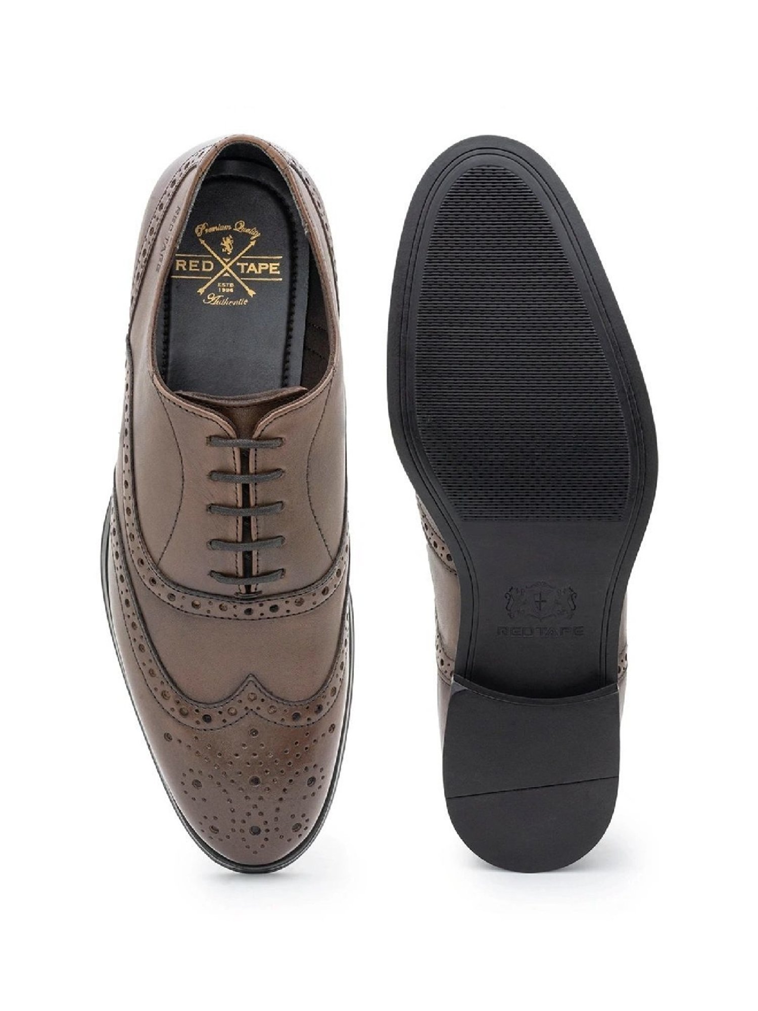 こうちゃ Buy Red Tape Men's Teak Wood Brogue Shoes for Men at Best Price