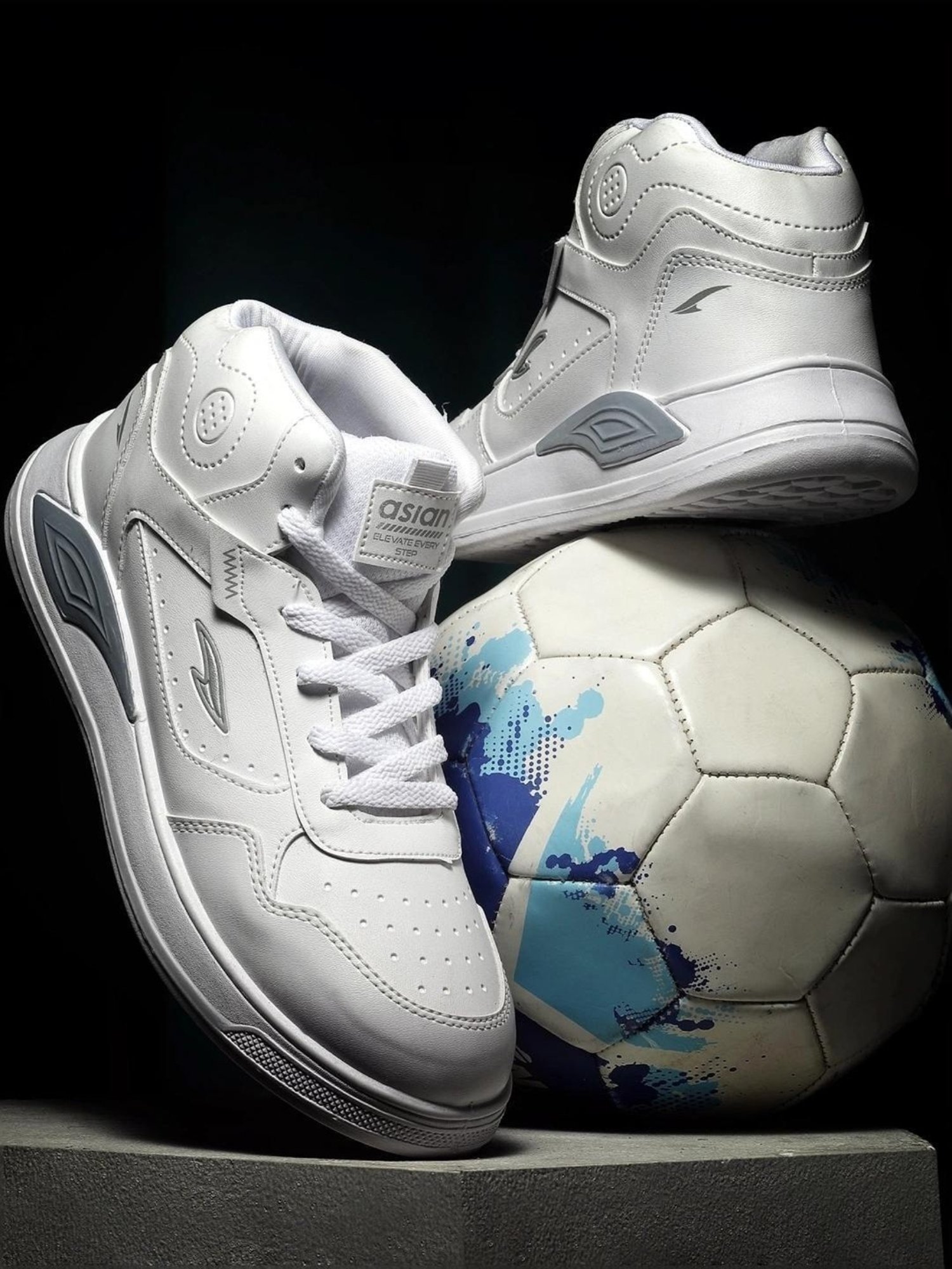 Buy Asian Men's White Ankle High Sneakers for Men at Best Price