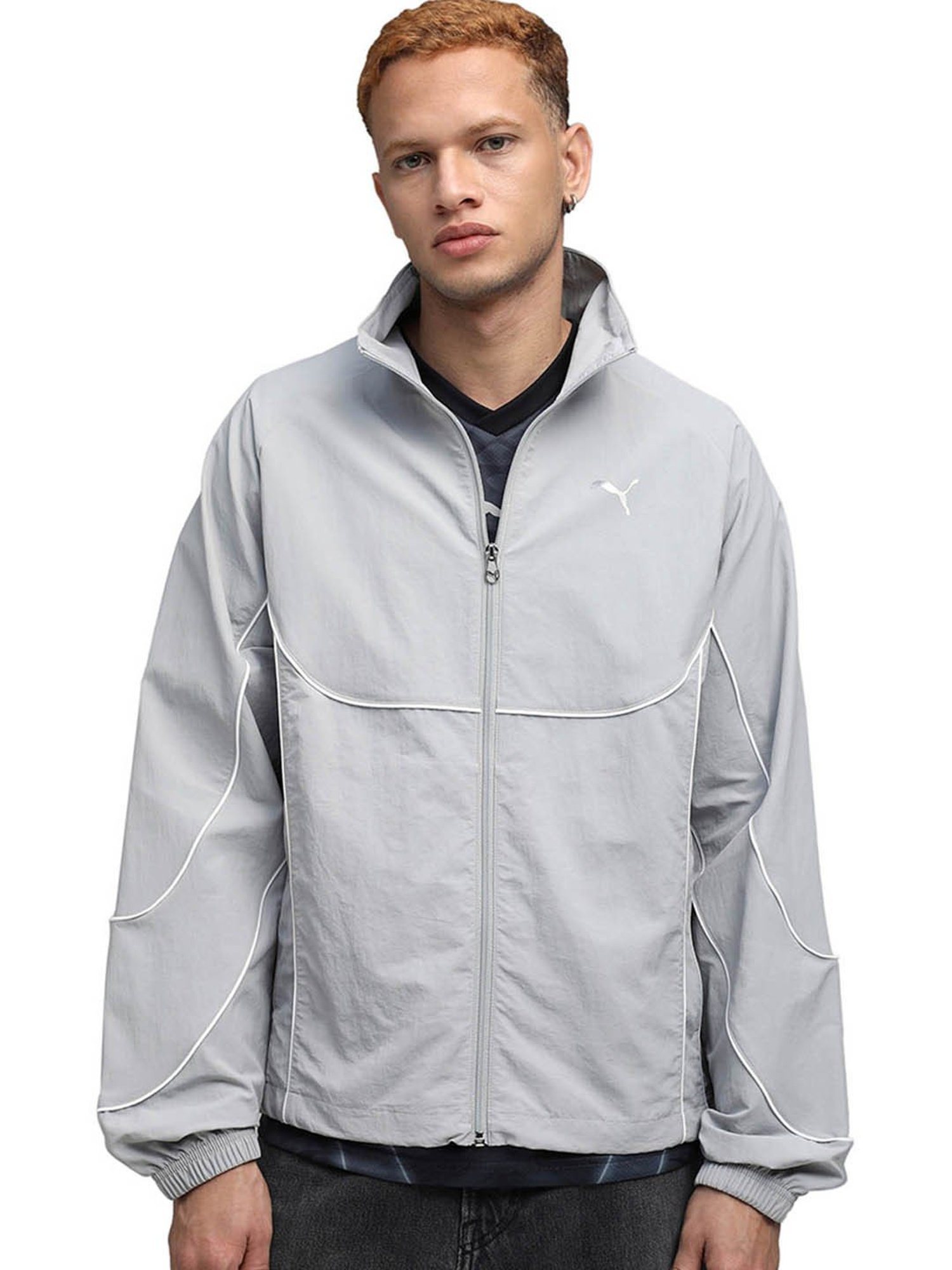 Puma Grey Pumatech-X Regular Fit Track Jacket