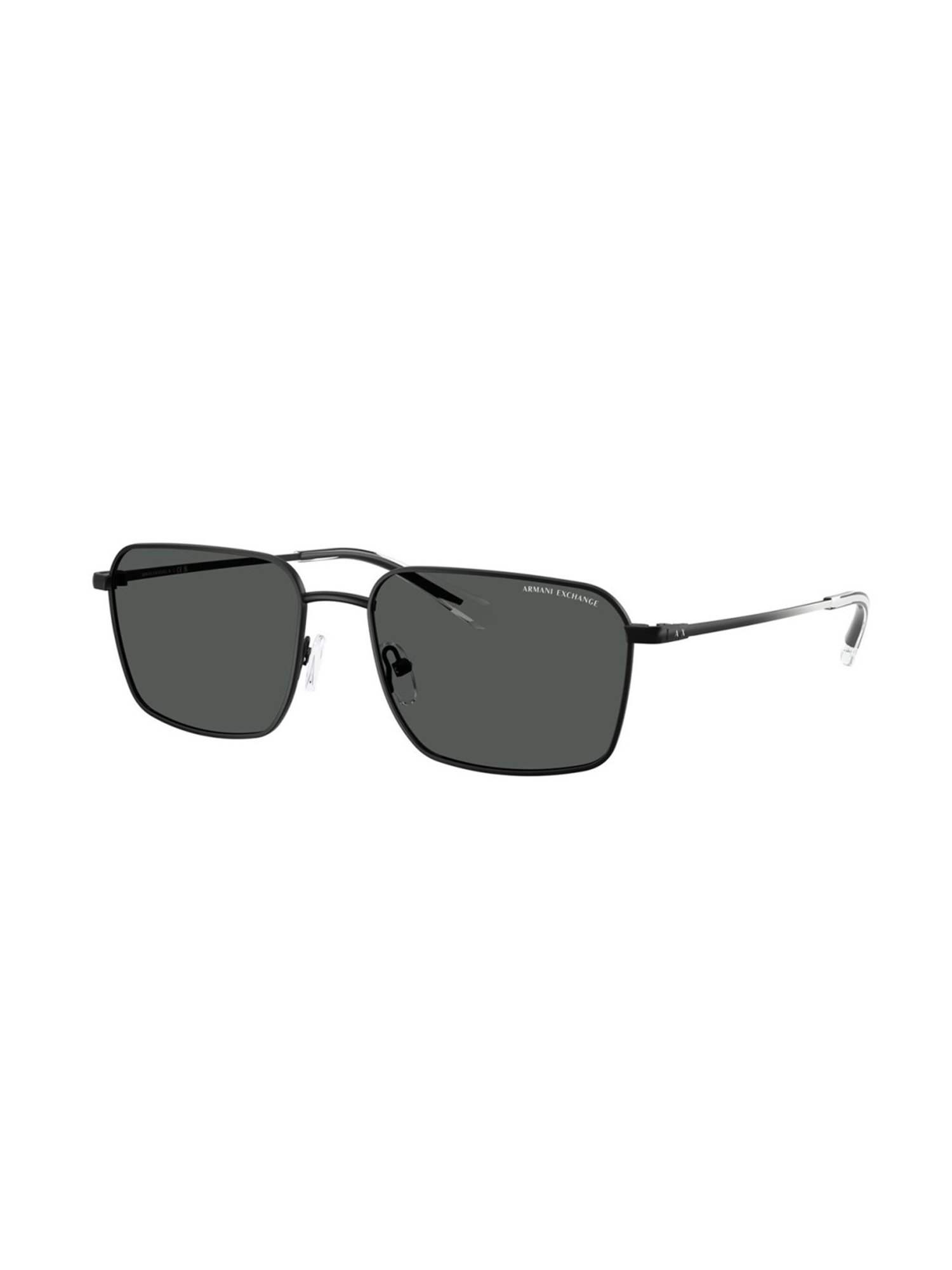 Armani Exchange Men UV Protected Grey Lens Rectangle Sunglasses