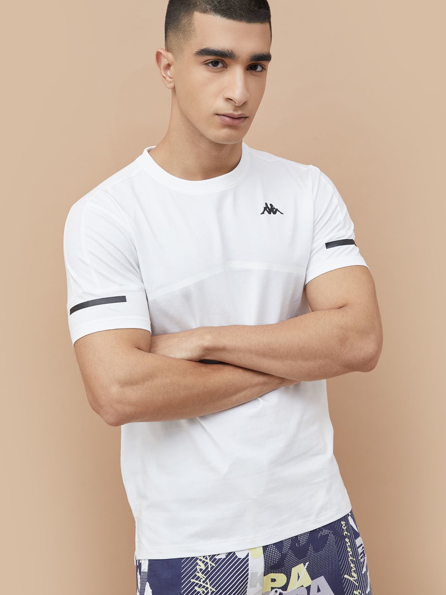 Kappa White Regular Fit T-Shirt