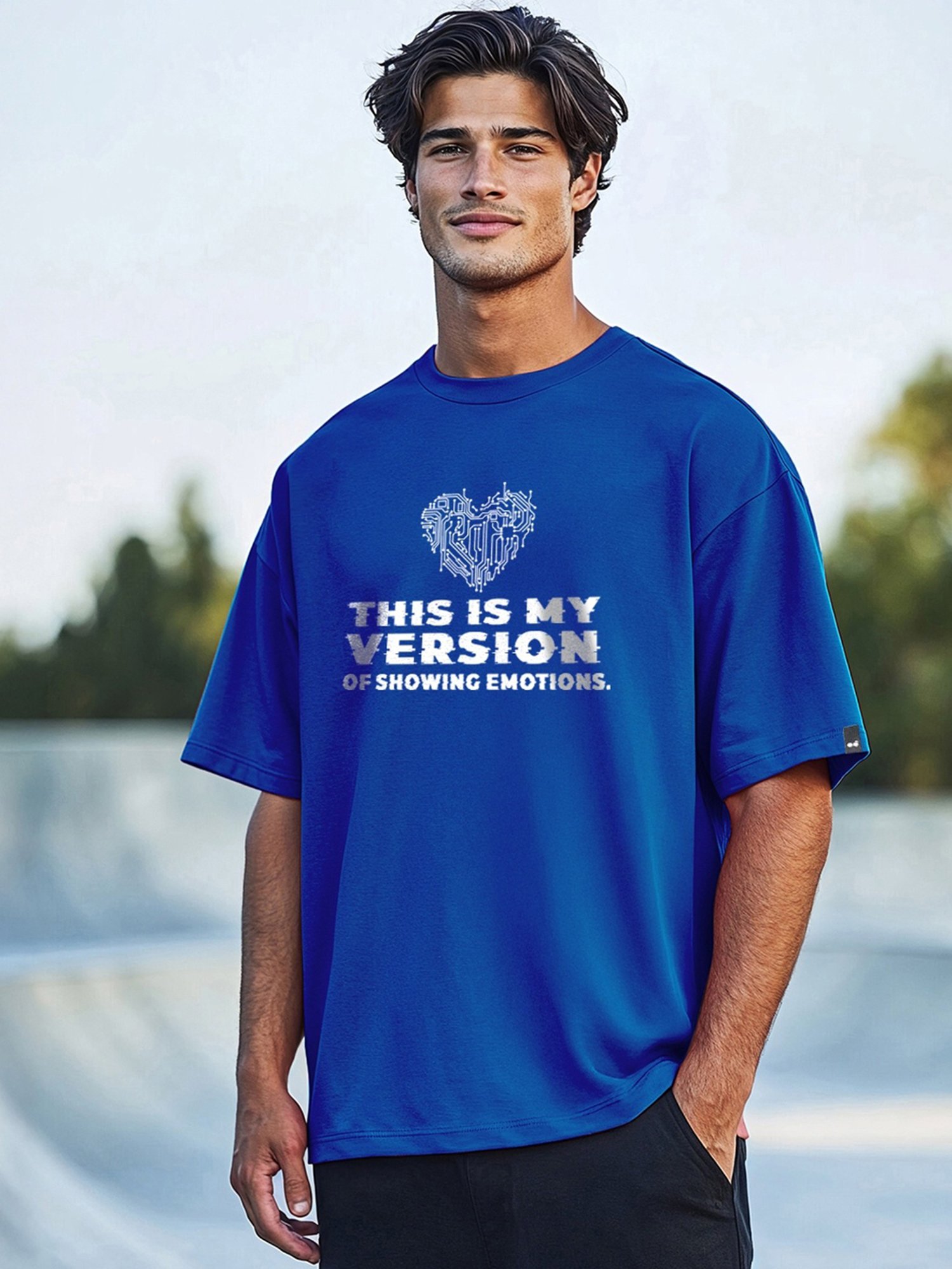 Bewakoof Surf The Web Relaxed Fit Graphic T-Shirt