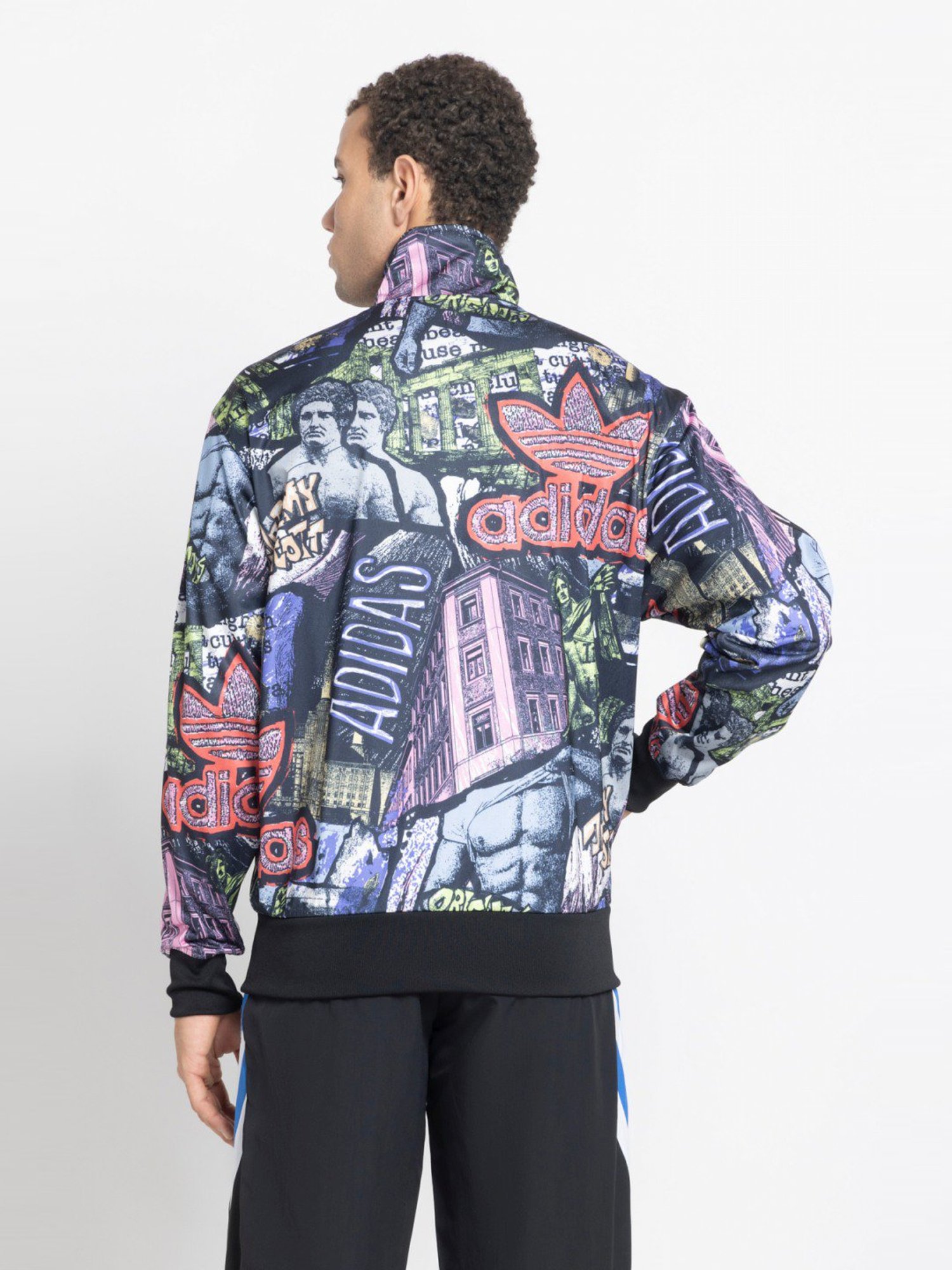 Adidas Originals Multicolour Loose Fit Printed Sports Jacket