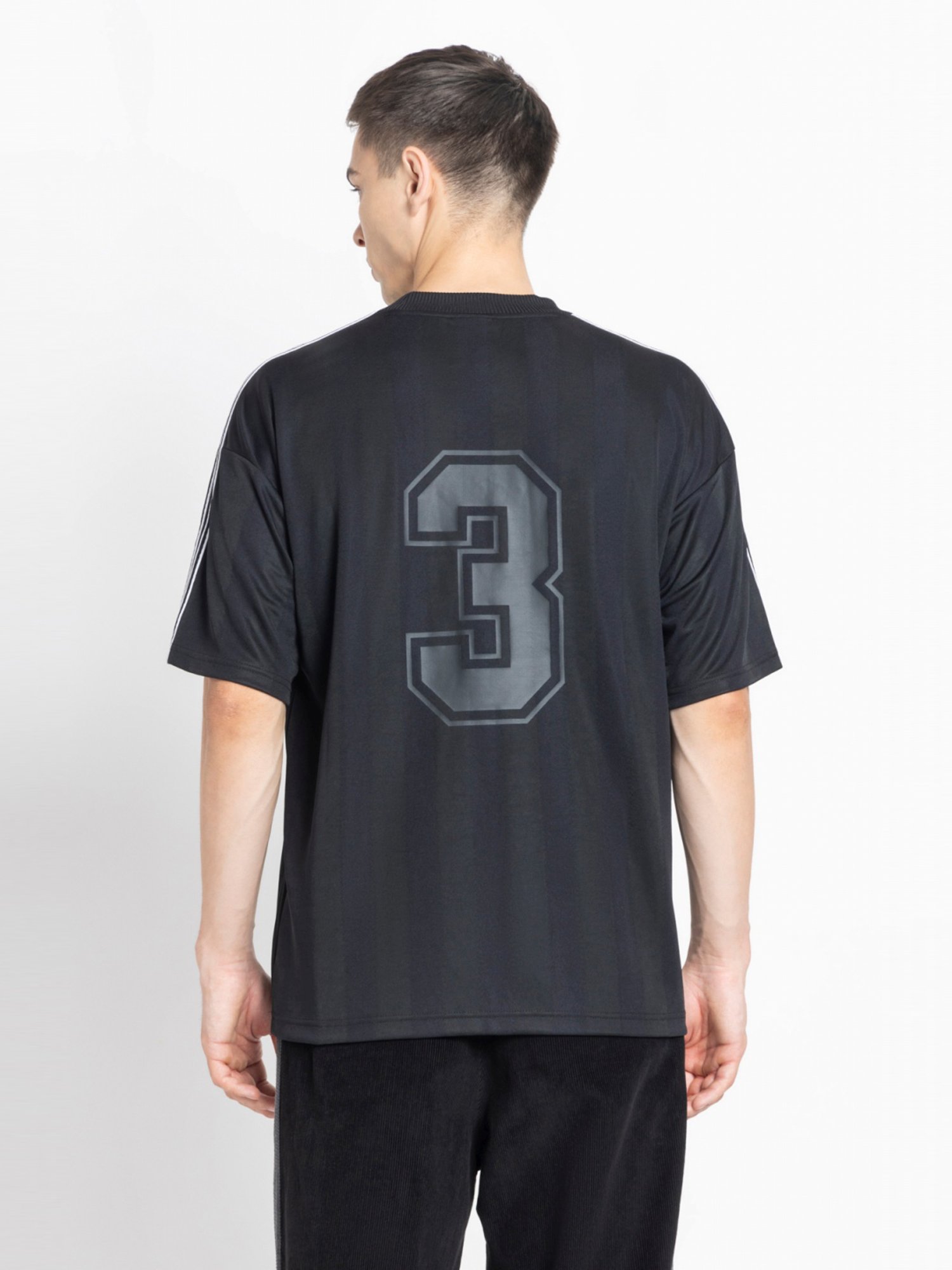 Adidas Originals Black Loose Fit Printed Jersey