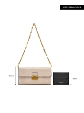 Miraggio Cynthia Ivory Animal Effect Medium Leather Shoulder Bag