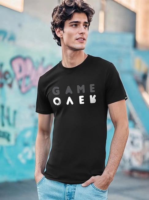 Bewakoof Black Crew T-Shirt-picture-47