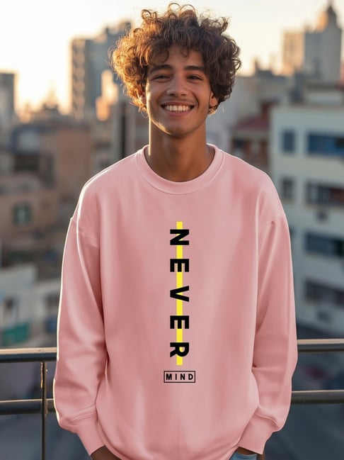Pink Graphic Sweatshirts Men Buy The Souled Store Pink Panther