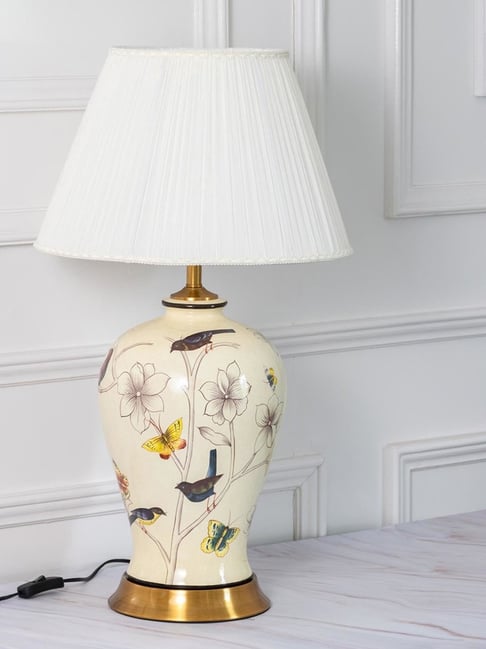 Whispering Homes Cream Ubayy Lamp for Home Decor-picture-10