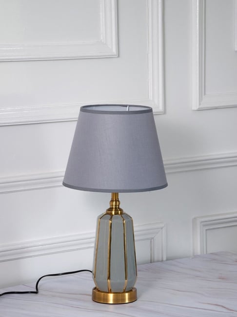 Whispering Homes Grey Yalda Lamp for Home Decor-picture-36