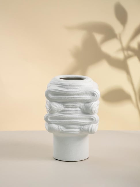 Whispering Homes White Insol Ceramic Vase-picture-38