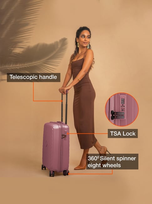 Buy Nasher Miles Antwerp Cabin Luggage Bubblegum Pink Trolley Bag