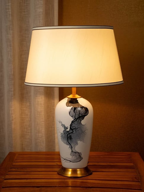 Whispering Homes White Luxor Ceramic Table Lamp-picture-32