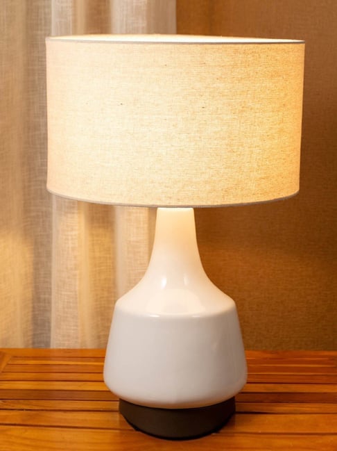 Whispering Homes White Jacin Ceramic Table Lamp-picture-25