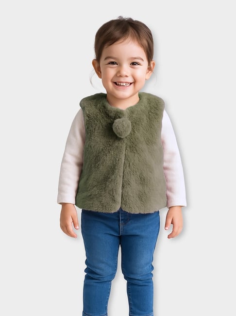 MiArcus Kids Brown Solid Jacket