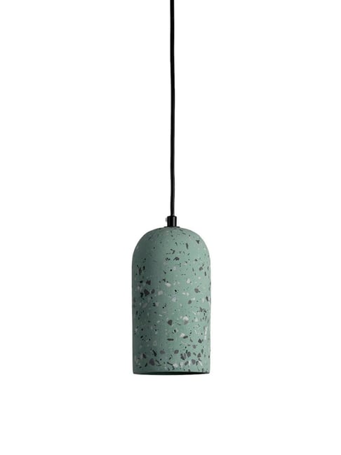 Whispering Homes Terrazzo Cement Pendant Light - Black and Green-picture-32