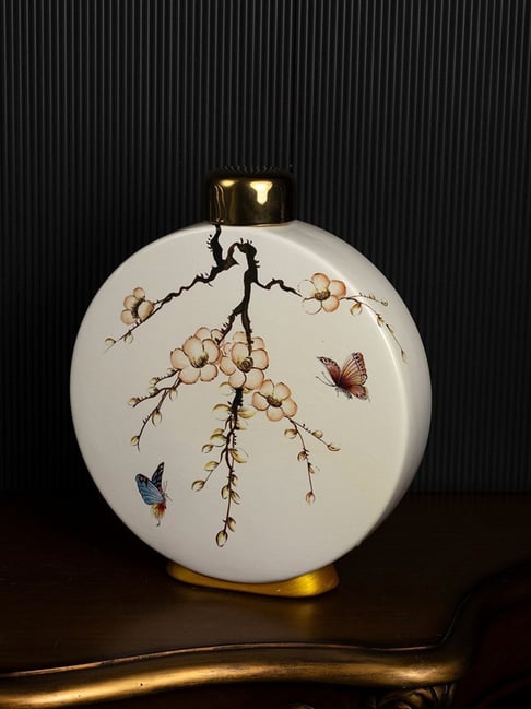 Whispering Homes Ceramic Jar Magpie Pattern - Large