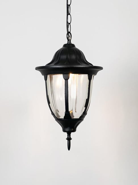 Whispering Homes Black Metal Neuro Outdoor Hanging Light - Large-picture-38