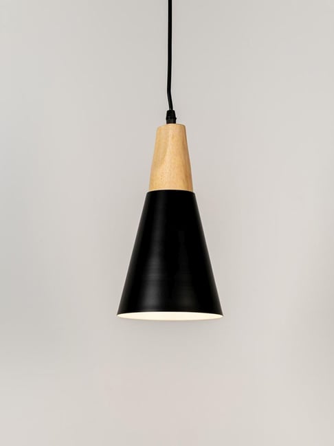 Whispering Homes White Metal Triangular Cone Pendant Lamp-picture-12