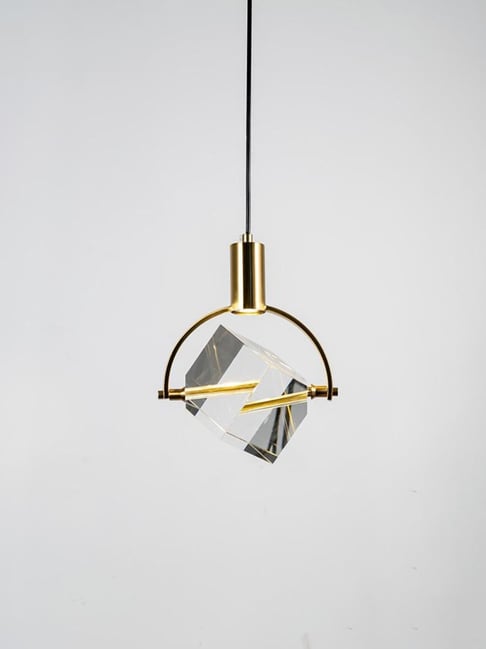 Whispering Homes Gold Glass Crystal LED Pendant Light-picture-17