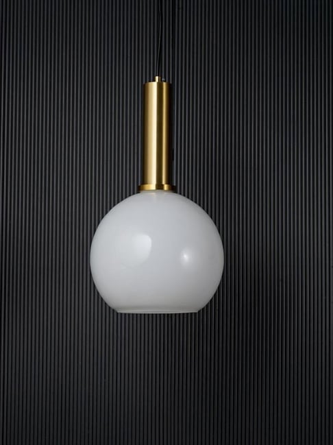 Whispering Homes White Glass Decorative Pendant Lamp-picture-33