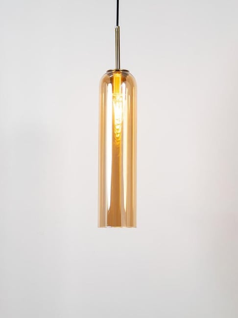 Whispering Homes Amber Glass Float Pendant Light-picture-23