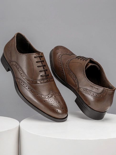 Red Tape Men's Teak Wood Brogue Shoes