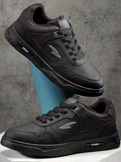 Asian Men's Black Casual Sneakers