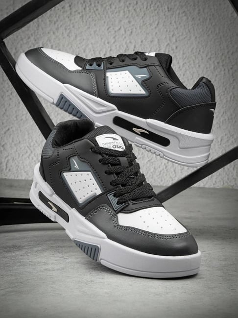 Buy Asian Men's Black White Casual Sneakers for Men at Best